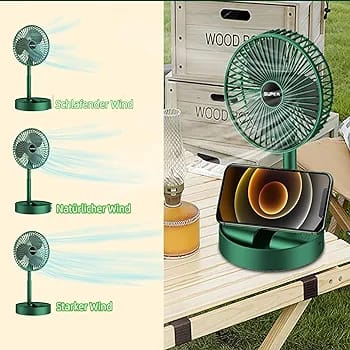 Portable Rechargeable Telescopic Folding Fan