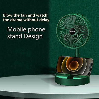 Portable Rechargeable Telescopic Folding Fan